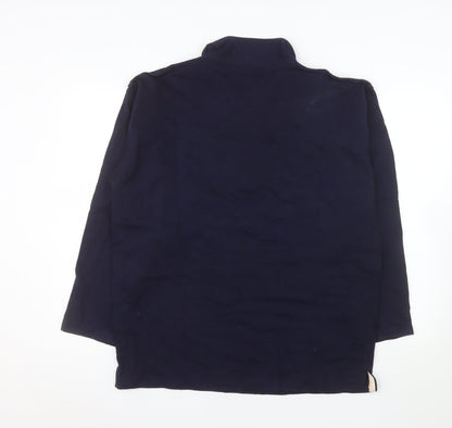 Oneway Men's Navy Blue Fleece 1/4 Zip Pullover Sweatshirt XL