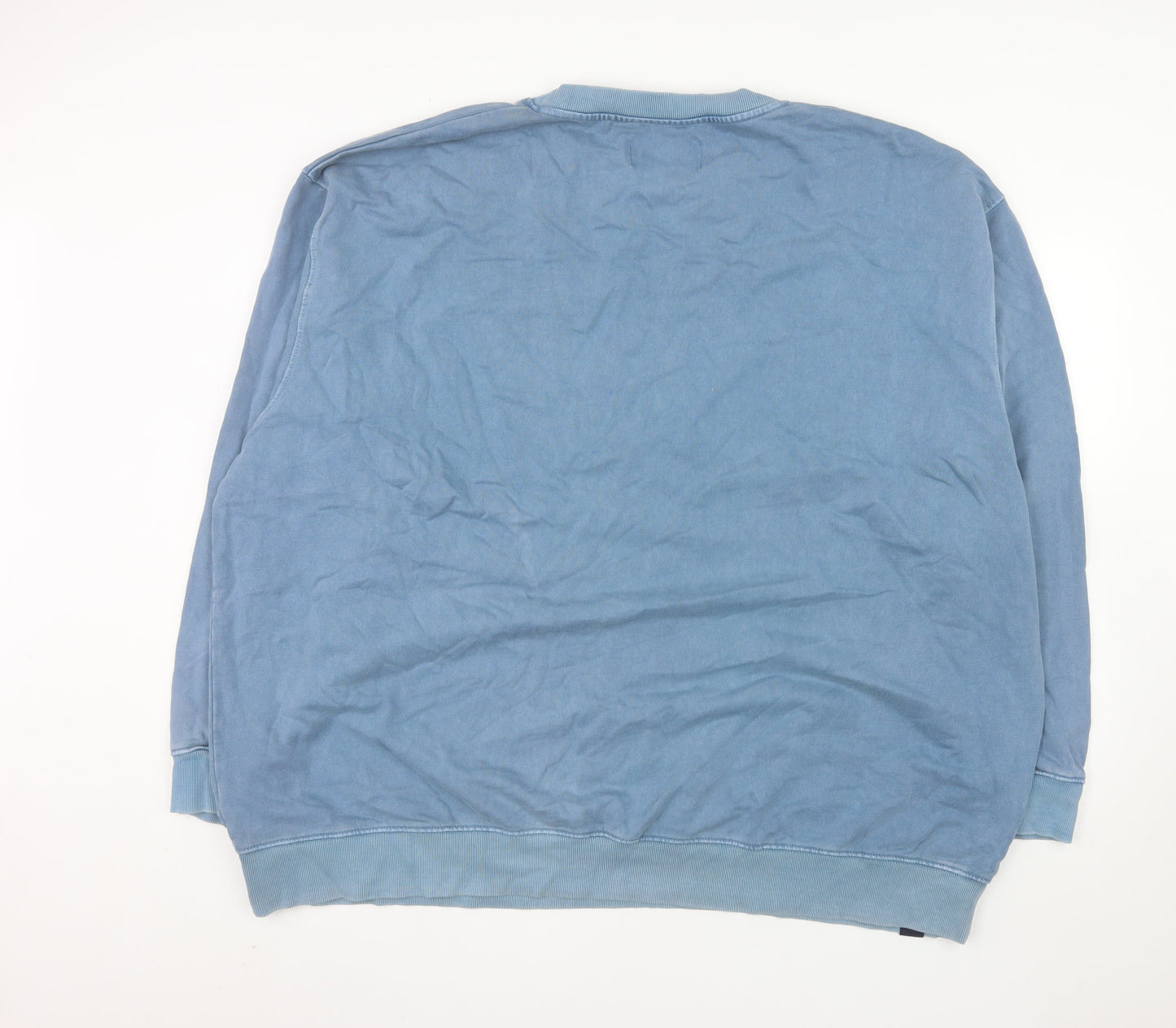 Union Men's Blue 5XL Crew Neck Pullover Sweatshirt