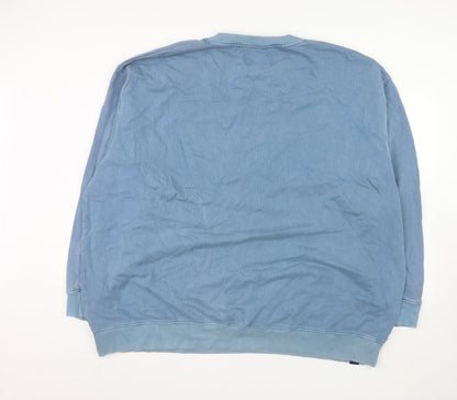 Union Men's Blue 5XL Crew Neck Pullover Sweatshirt