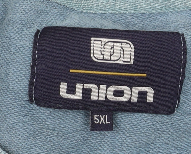 Union Men's Blue 5XL Crew Neck Pullover Sweatshirt