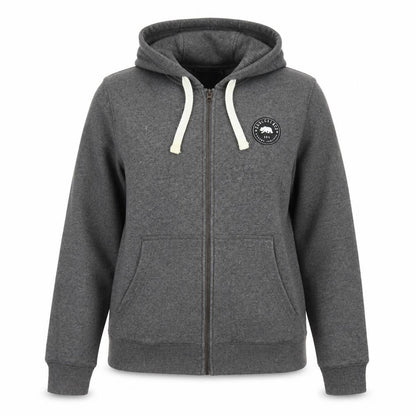 SoulCal Women Grey 2XL Hooded Full Zip Cotton Blend Jacket