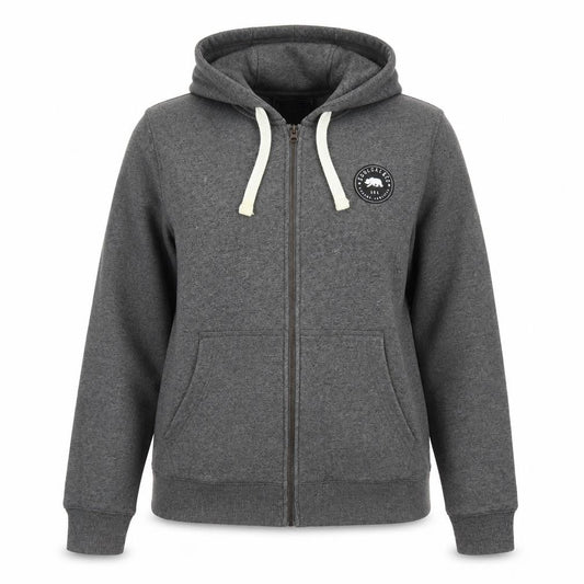 SoulCal & Co Women Grey 2XL Hooded Full Zip Cotton Blend Jacket