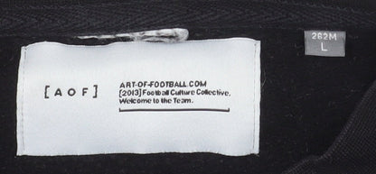 Art of Football Men's Black L Pullover Sweatshirt Graphic Print