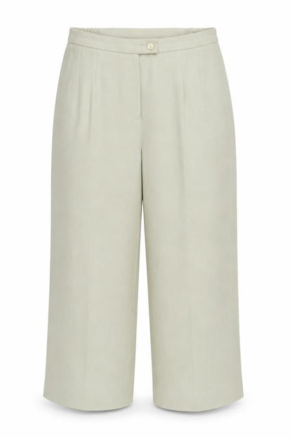 GOLD by Michael H Women’s Beige Size 14 Pleated High Rise Straight Trousers