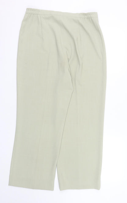GOLD by Michael H Women’s Beige Size 14 Pleated High Rise Straight Trousers