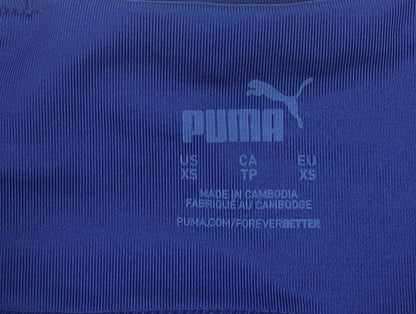 Puma Womens Blue XS Colourblock Running Gym Leggings