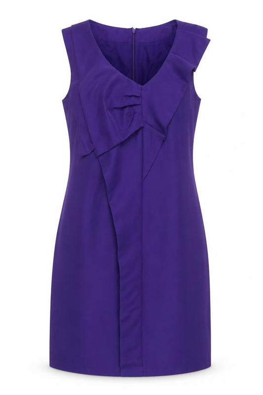 VILA Women’s Purple Sleeveless Knee Length Sheath Dress S