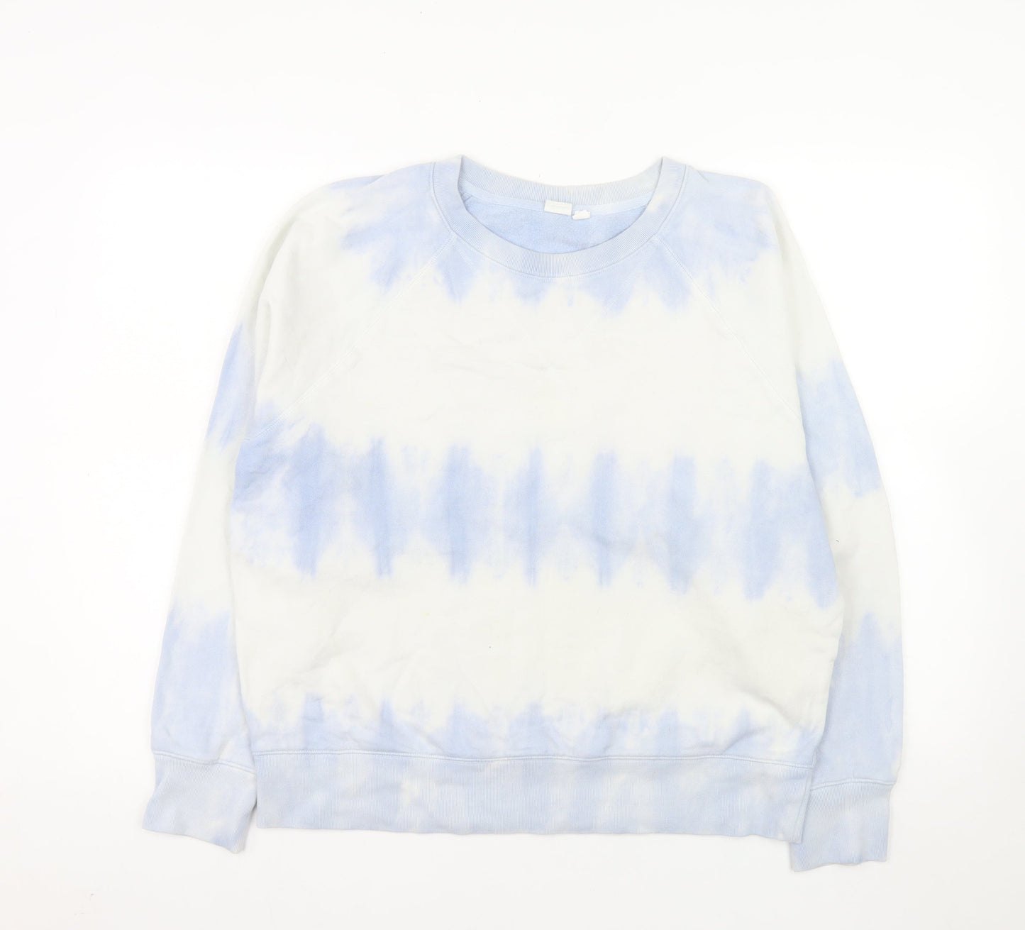 GAP Women Blue Tie-Dye Pullover Sweatshirt Size M