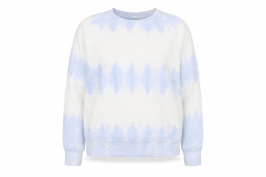 Gap Women Blue Tie-Dye Pullover Sweatshirt Size M