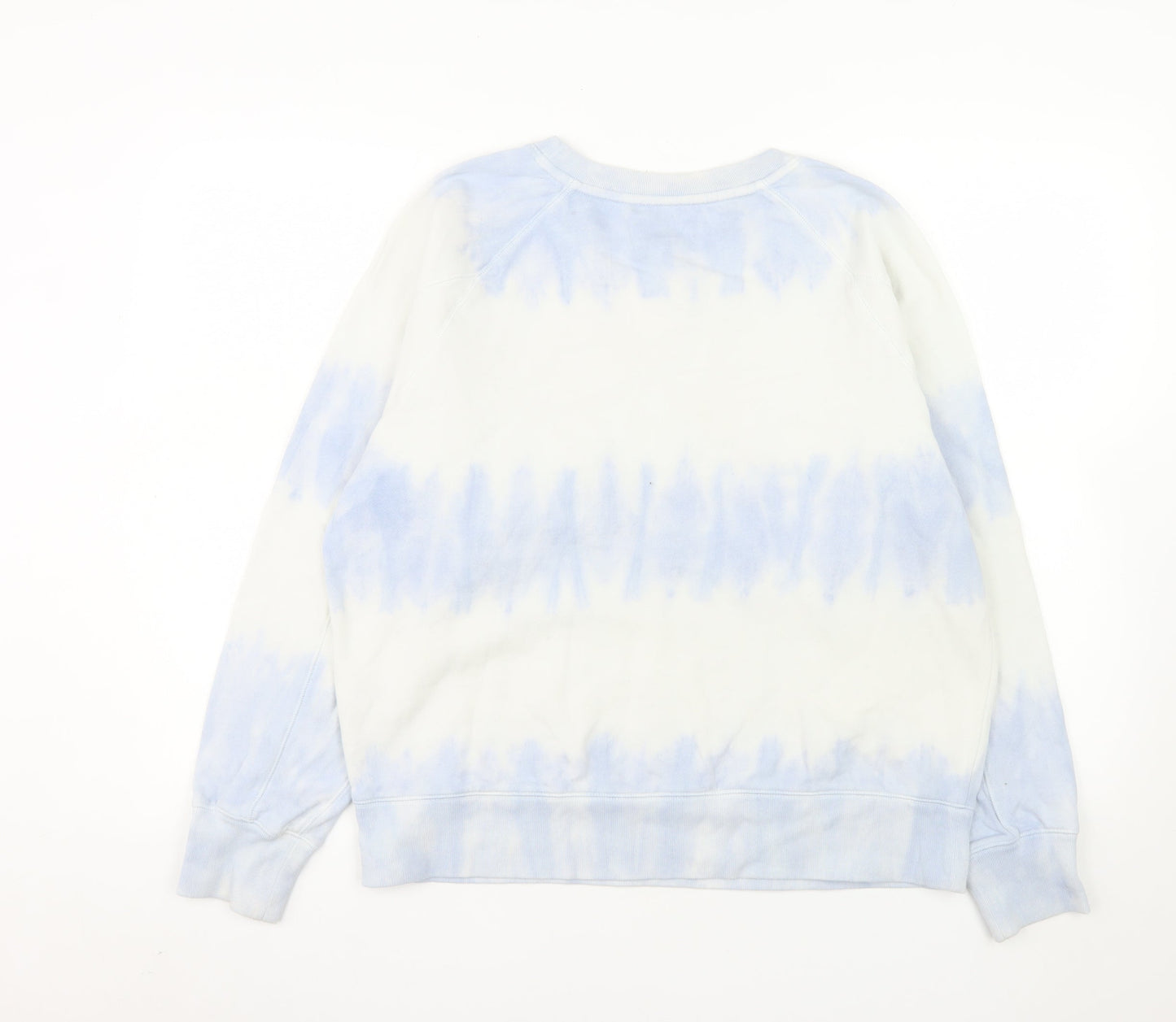 GAP Women Blue Tie-Dye Pullover Sweatshirt Size M