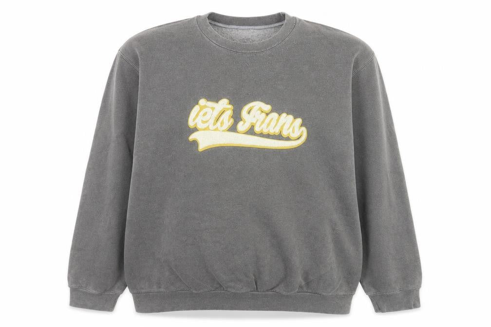 iets frans Men’s Grey Graphic Pullover Sweatshirt Size L