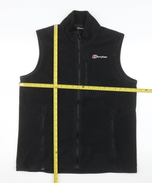 Berghaus Men's Black Fleece Bodywarmer Waistcoat L Outdoor Hiking