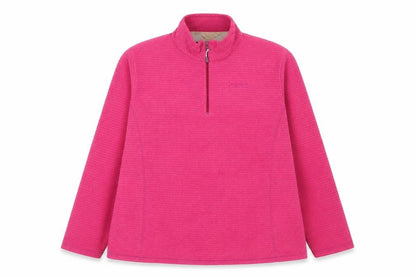 Regatta Womens Pink 1/2 Zip Pullover Fleece Sweatshirt UK 18