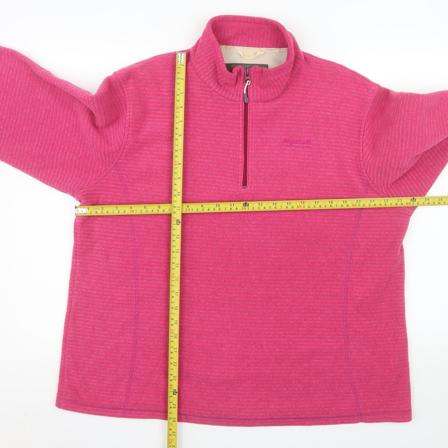 Regatta Womens Pink 1/2 Zip Pullover Fleece Sweatshirt UK 18