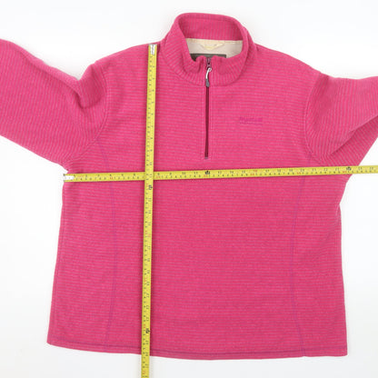 Regatta Womens Pink 1/2 Zip Pullover Fleece Sweatshirt UK 18