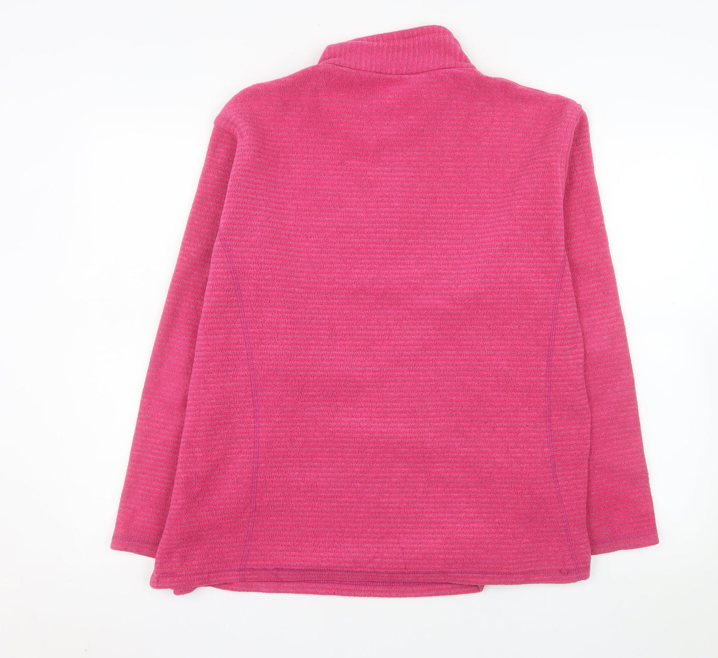 Regatta Womens Pink 1/2 Zip Pullover Fleece Sweatshirt UK 18