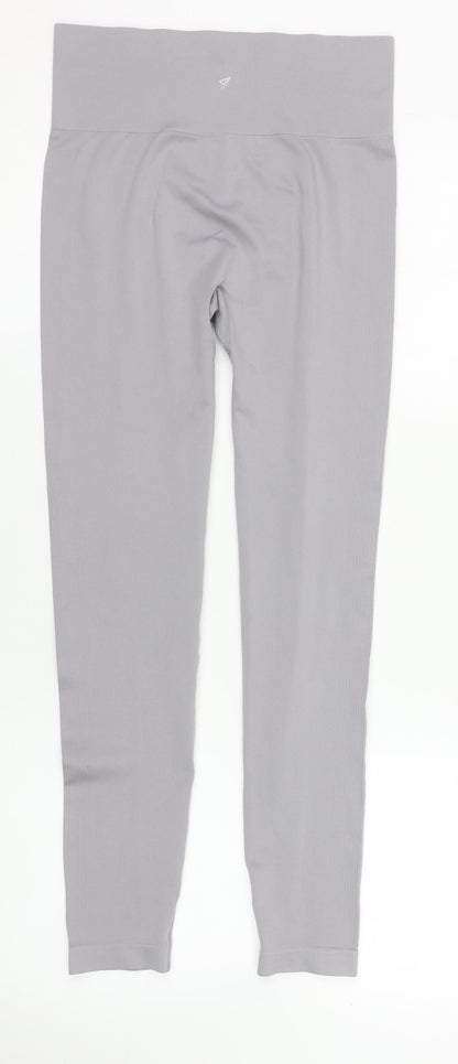 Primark Women Grey Seamless Workout Leggings Size S Slim Fit Activewear