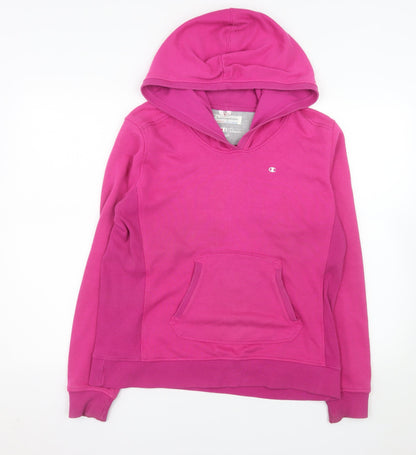 Champion Women's Pink Pullover Hoodie Size L Cotton Blend