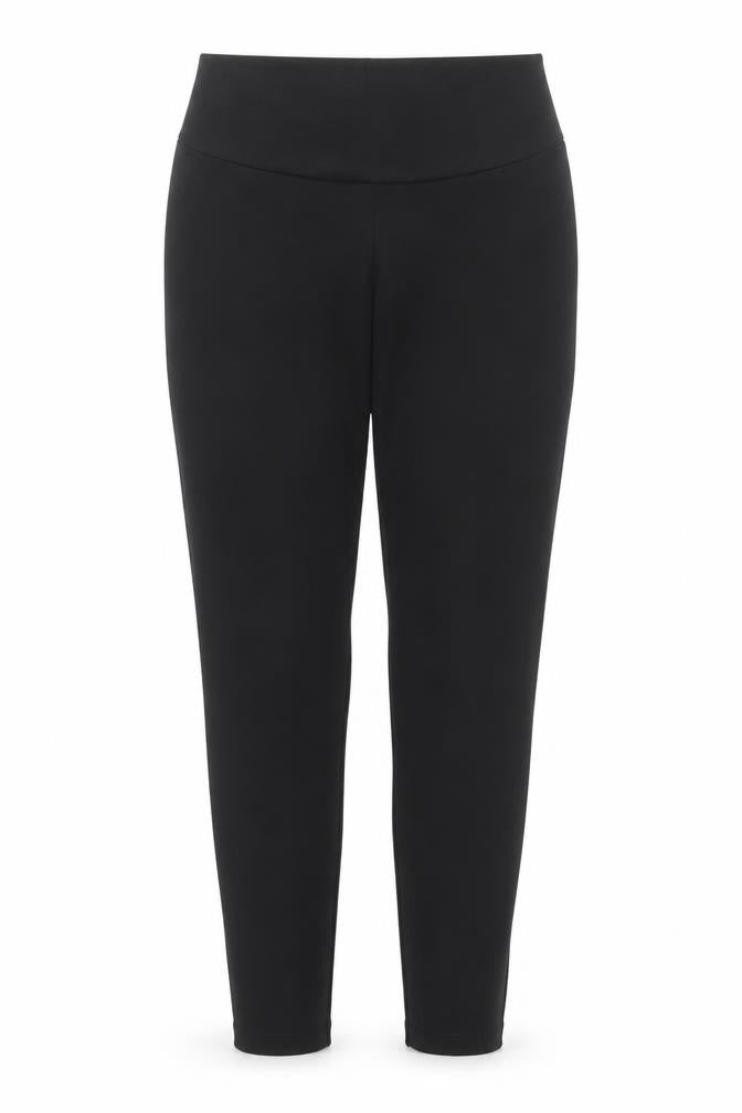 Front view of H&M Teens Black Leggings, size 14, Stretch Jersey Activewear Trousers