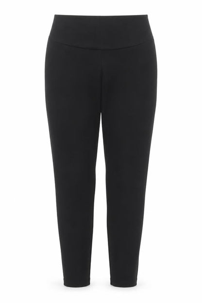 Front view of H&M Teens Black Leggings, size 14, Stretch Jersey Activewear Trousers