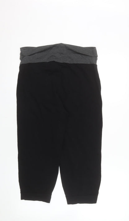 Umbro Womens Black Athletic Jersey Shorts L Stretch Comfort Fit
