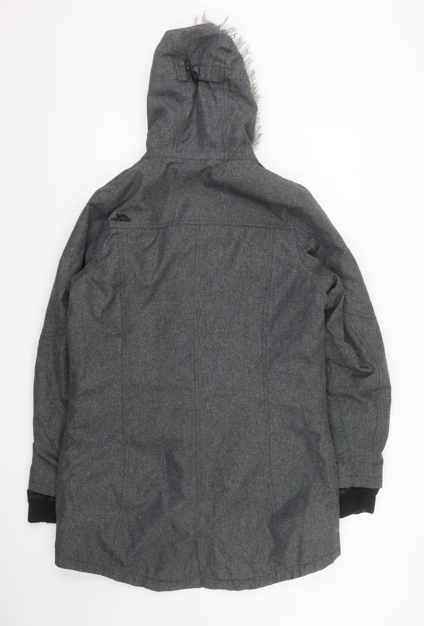 Trespass Men's Grey L Parka Coat Waterproof Hooded Winter Jacket