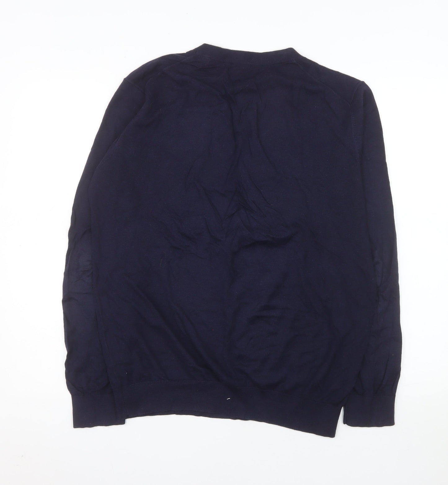 Gant Men's Blue Cotton Cashmere Crew Neck Jumper Medium