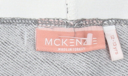McKenzie Girls Grey Jogger Trousers 12-13 Years Elastic Waist Activewear