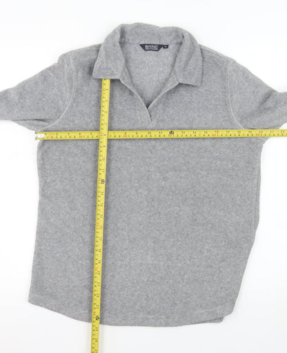 Maine New England Women's Grey Collared Pullover Sweatshirt Size 14