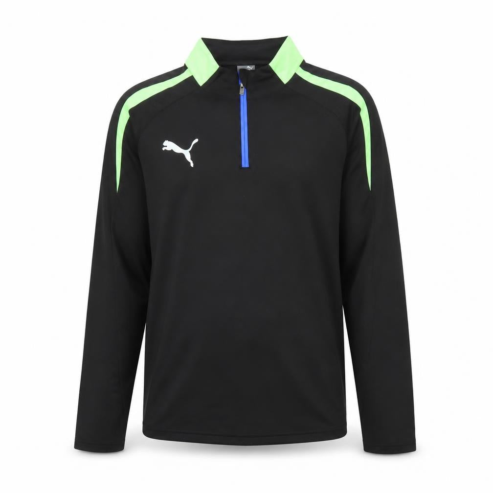 Puma Teens Black 1/4 Zip Sports Sweatshirt Size 164