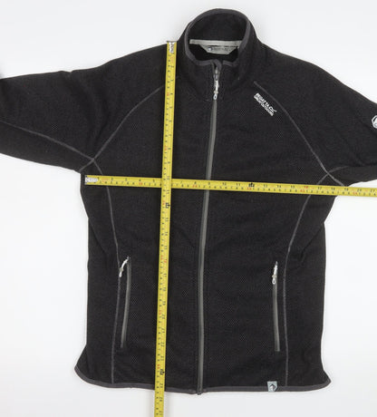 Regatta Women's Black Fleece Outdoor Full Zip Jacket Size 14