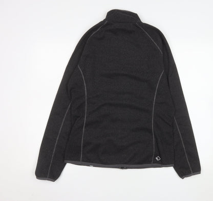Regatta Women's Black Fleece Outdoor Full Zip Jacket Size 14