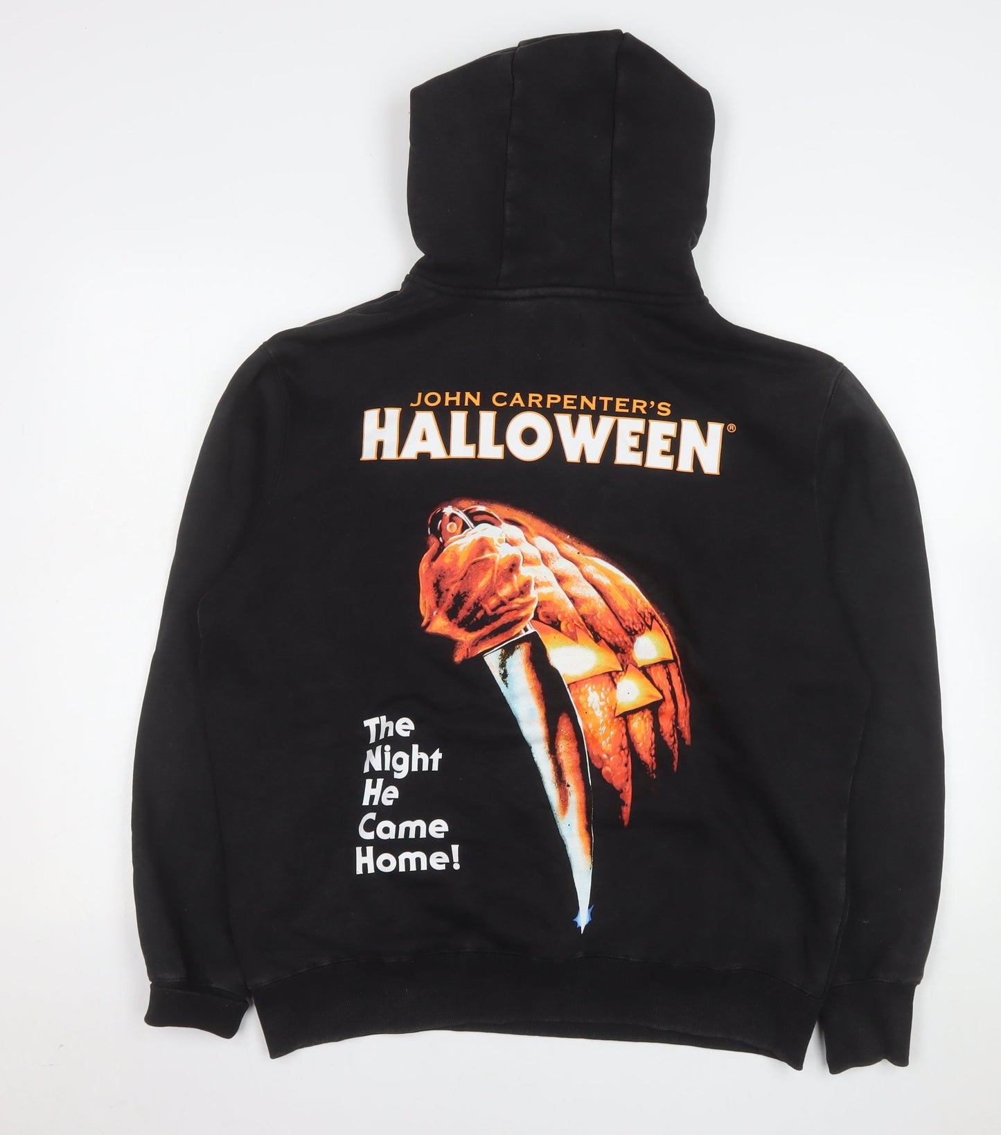 Primark Men’s Black Halloween Pullover Hoodie Size M Horror Graphic