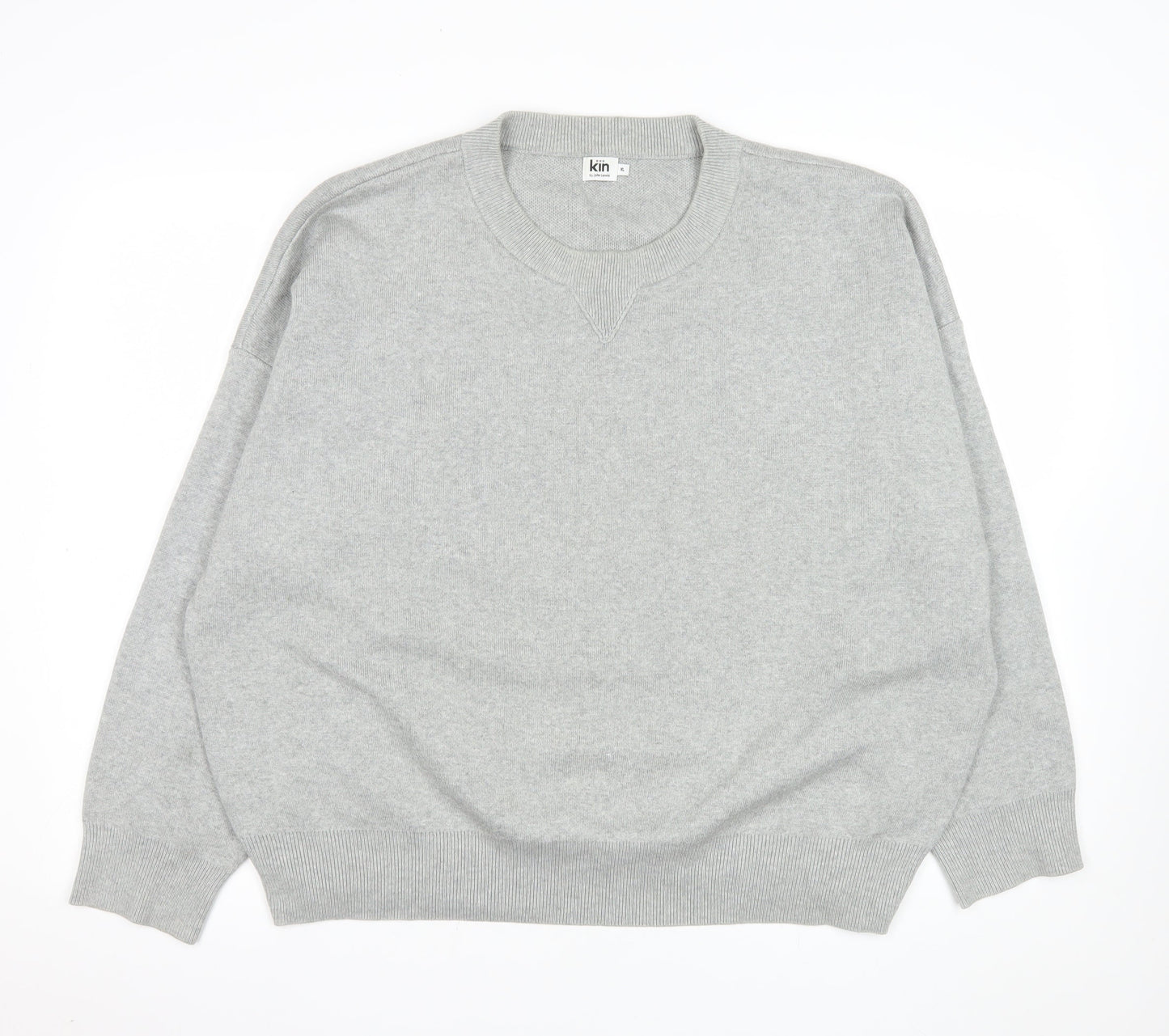 Kin by John Lewis Men's Grey XL Pullover Knit Sweatshirt