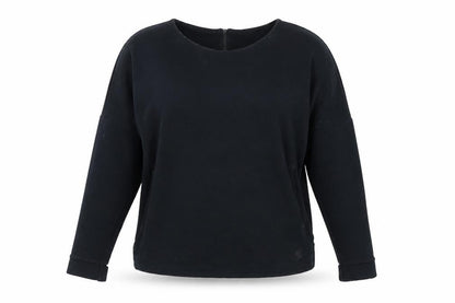 Nike Womens Black Long Sleeve Full Zip Sweatshirt L Cotton Blend