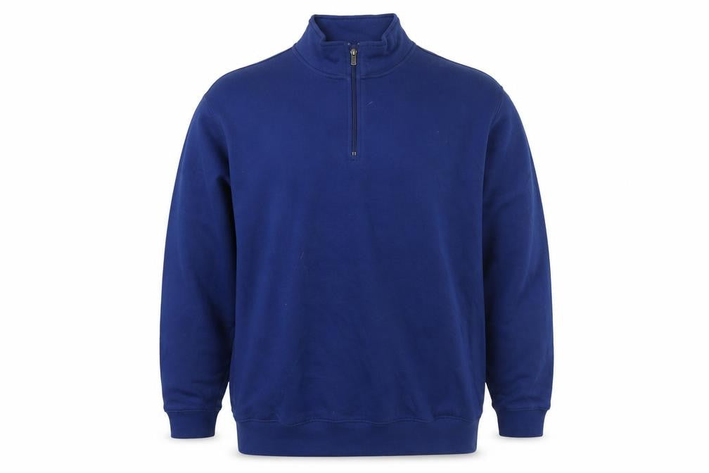 L.L.Bean Men's Blue 1/4 Zip Mock Neck Sweatshirt Size L