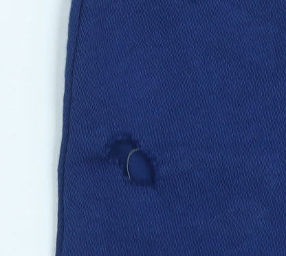 L.L.Bean Men's Blue 1/4 Zip Mock Neck Sweatshirt Size L