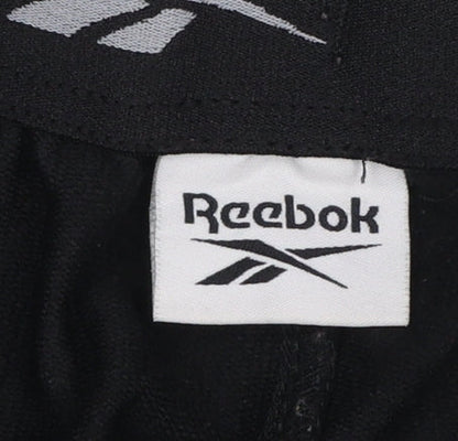 Reebok Women's Black Jogger Sweatpants Size S Elastic Waist Fleece