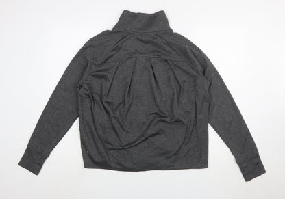 Champion Women’s Grey Full Zip Sweatshirt Size L Polyester Fleece