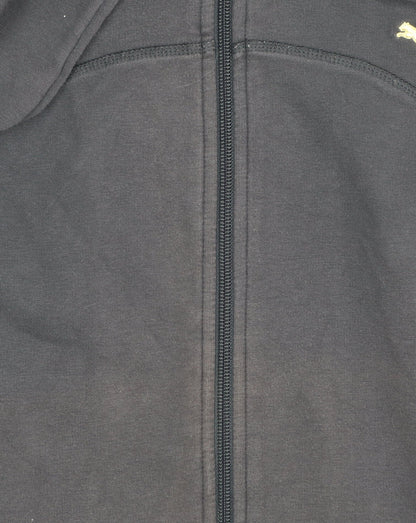Puma Women's Black Size 16 Full Zip Hoodie with Pink Drawcords