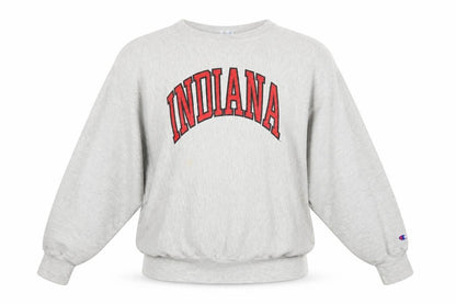 Champion Reverse Weave Indiana Grey Sweatshirt Womens XL Cotton Blend
