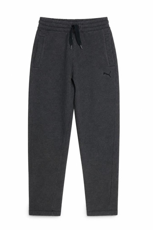 Puma Womens Grey S Jogger Trousers Fleece Lined Comfort Fit