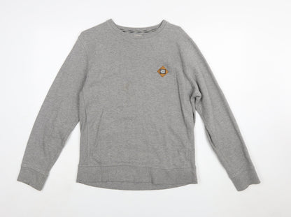 Jack & Jones Men's Grey Crew Neck Pullover Sweatshirt L