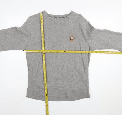 Jack & Jones Men's Grey Crew Neck Pullover Sweatshirt L