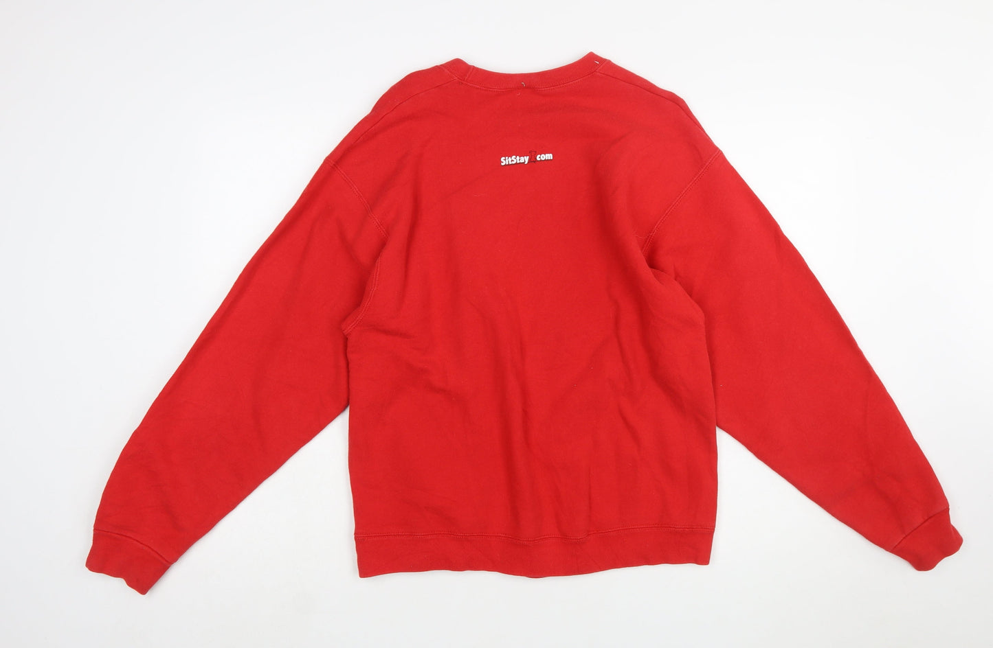 Fruit of the Loom Women's Red Graphic Pullover Sweatshirt Size L