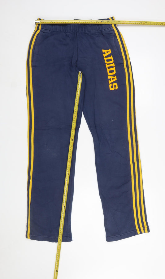 Adidas Men's Blue Jogger Sweatpants S Regular Fit