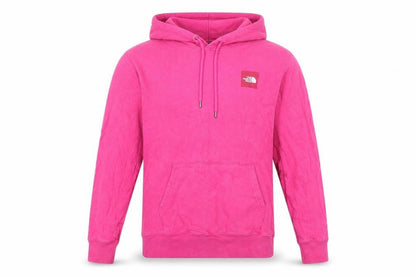 The North Face Mens Pink Pullover Hoodie Medium Outdoor Fleece