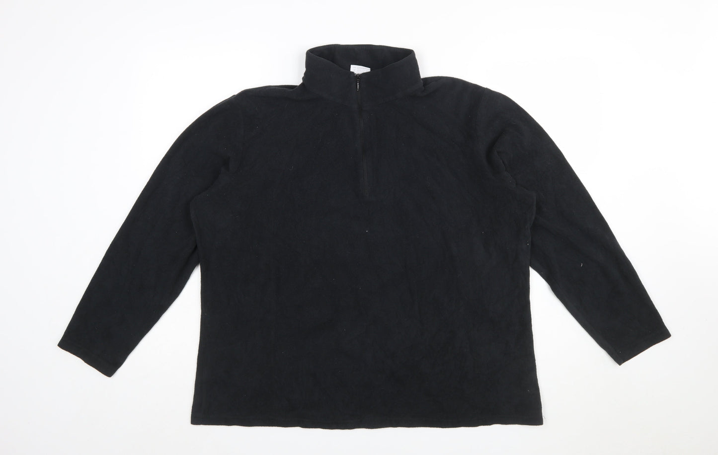 Columbia Mens Black XL 1/4 Zip Fleece Pullover Sweatshirt