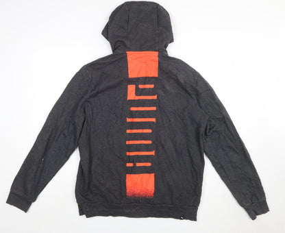 Puma Men's Grey Full Zip Hoodie Size L Sportswear