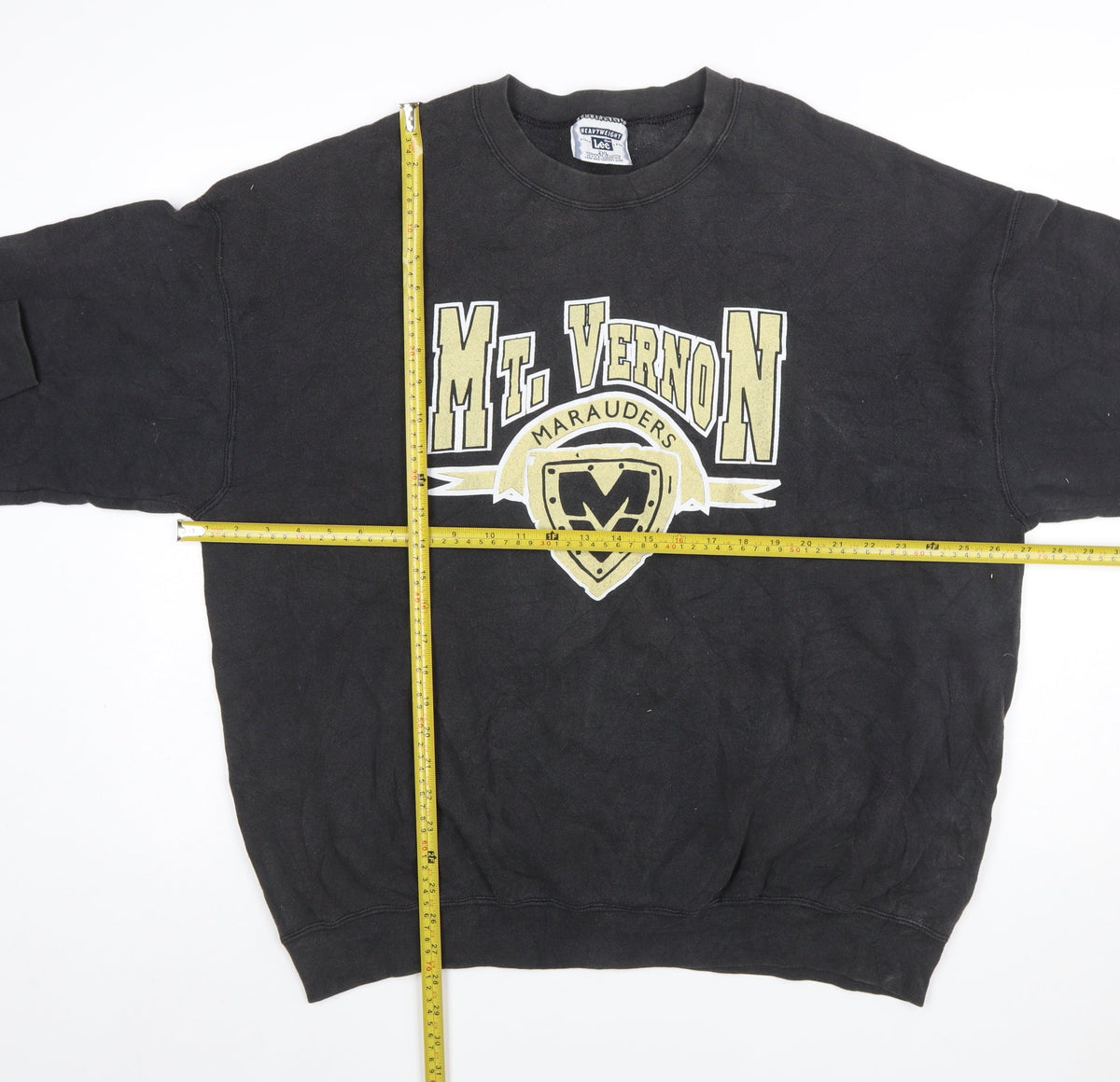 Lee Mens Black 2XL Heavyweight Graphic Pullover Sweatshirt
